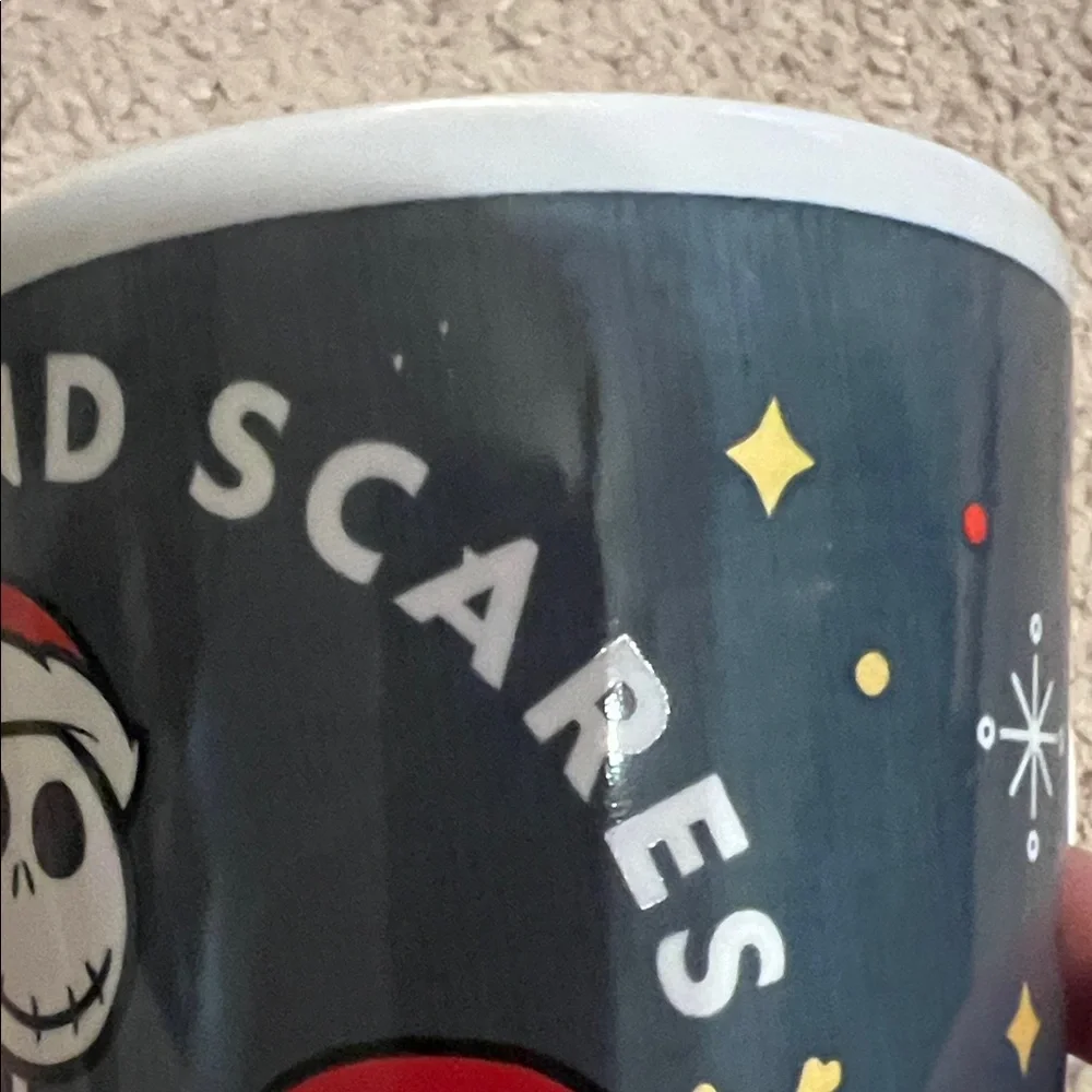 Disney Nightmare before Christmas White Ceramic Mug Base
